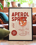Minimalistisches Aperol Spritz Poster – Aperol Spritz