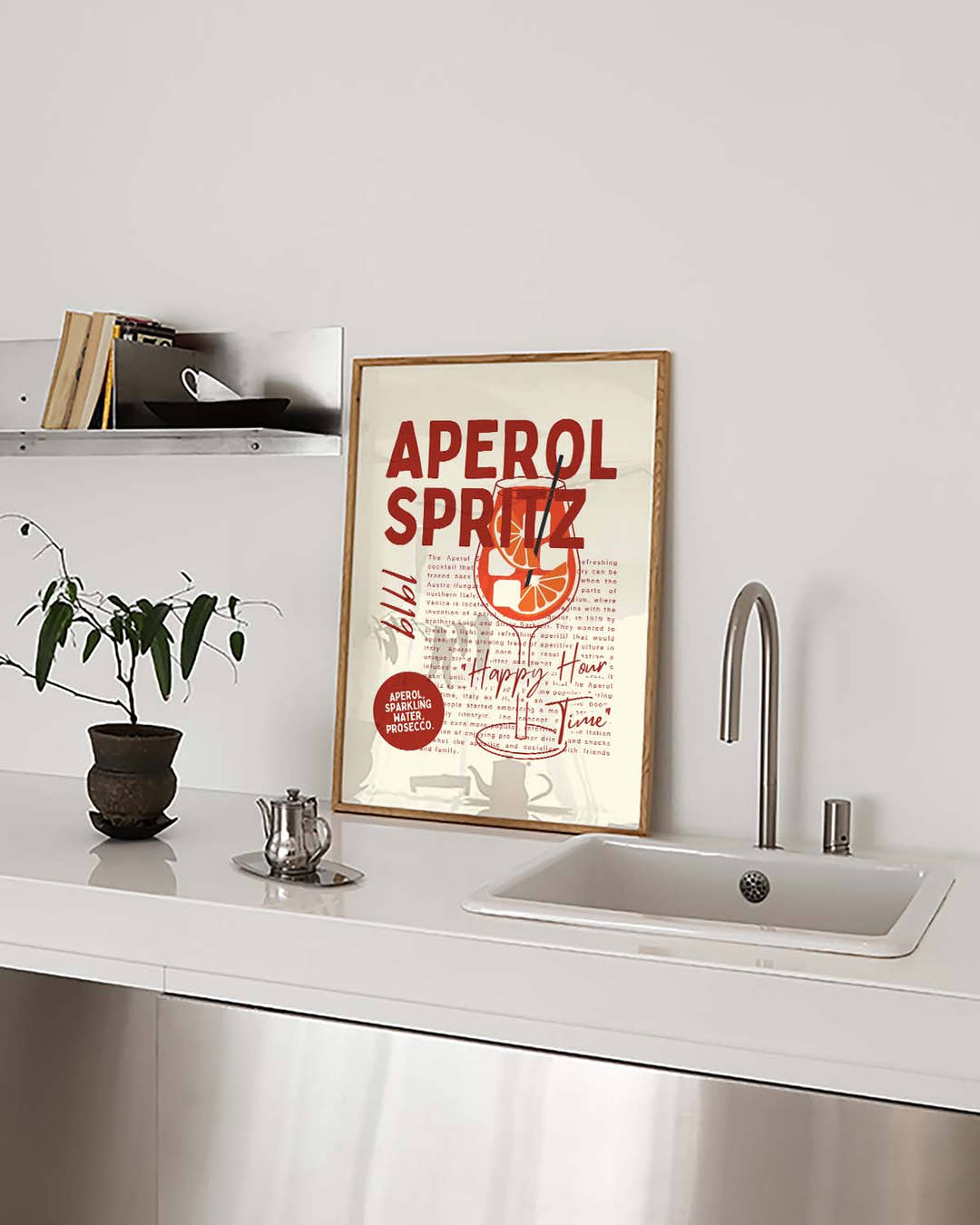 Minimalistisches Aperol Spritz Poster – Aperol Spritz