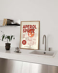 Minimalistisches Aperol Spritz Poster – Aperol Spritz