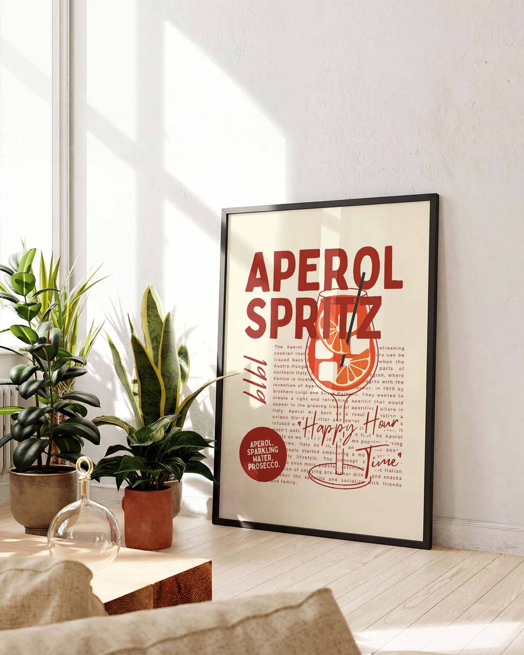 Minimalistisches Aperol Spritz Poster – Aperol Spritz