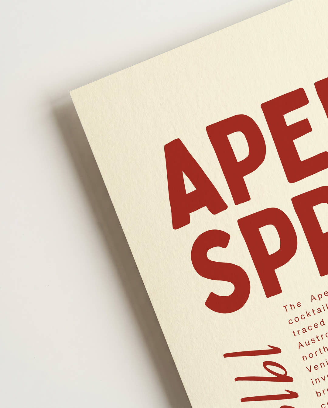 Minimalistisches Aperol Spritz Poster – Aperol Spritz