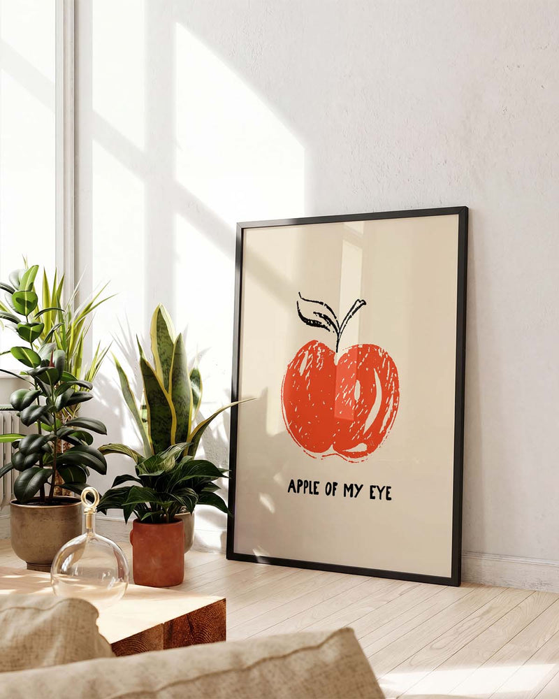 Minimalistisches Apfel Poster – Apple Of My Eye