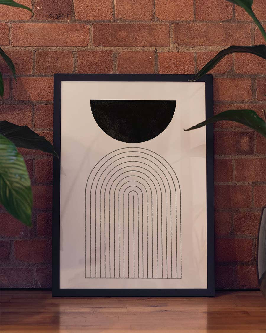 Minimalistisches Architektur Poster – Arch Shadow Minimal