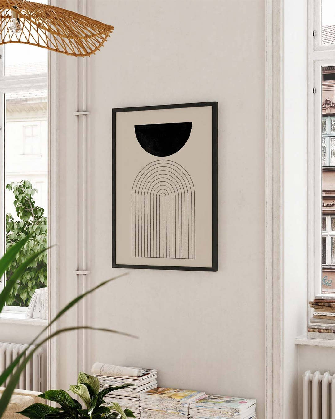 Minimalistisches Architektur Poster – Arch Shadow Minimal