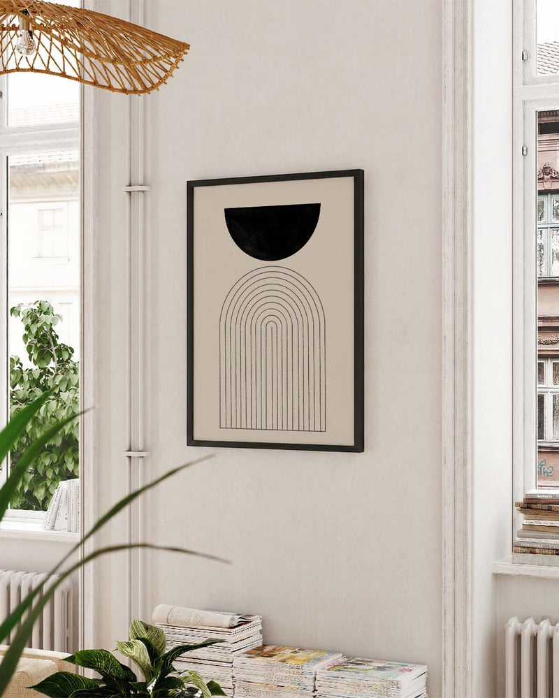 Minimalistisches Architektur Poster – Arch Shadow Minimal