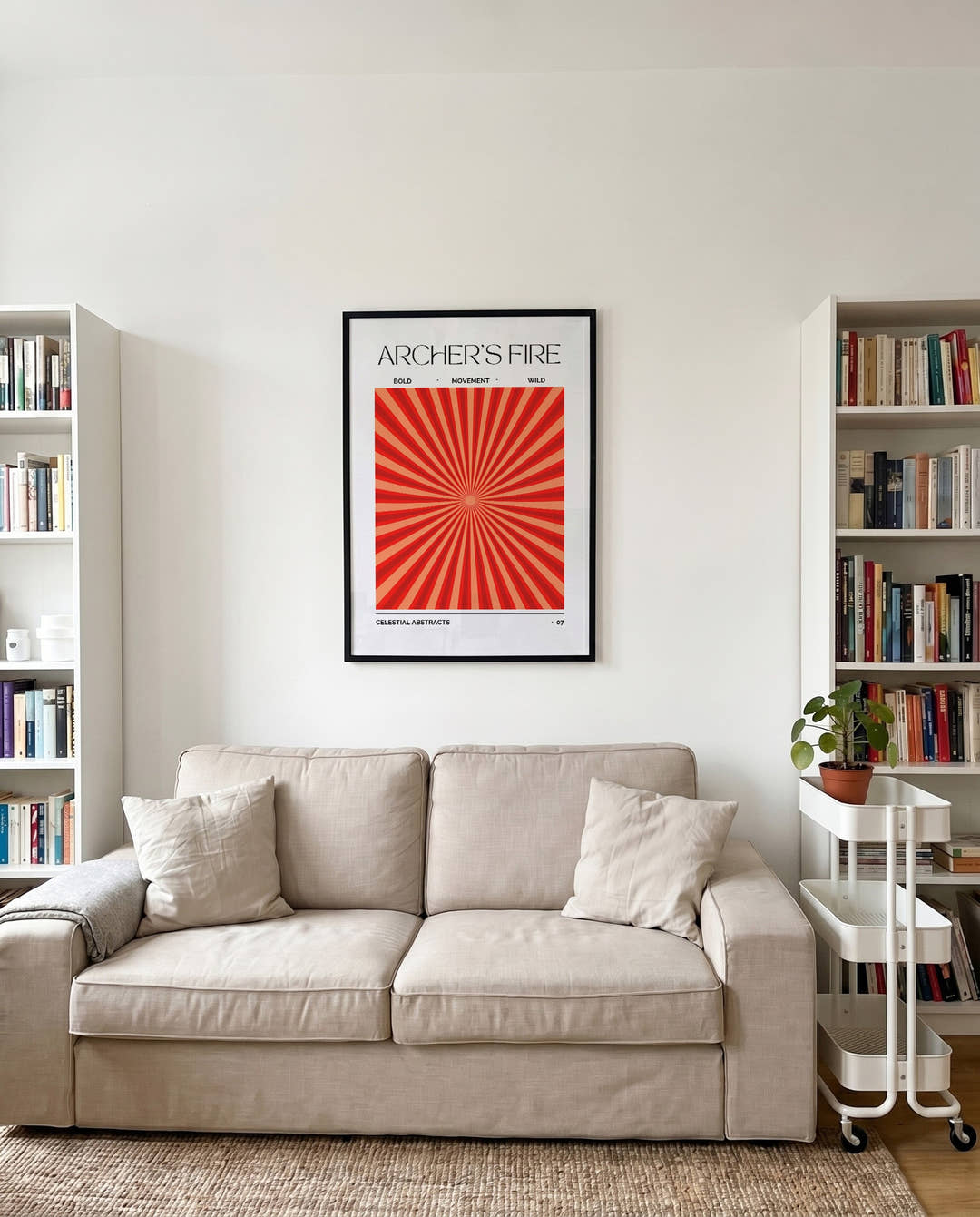 Archer’s Fire | Abstract Art Poster