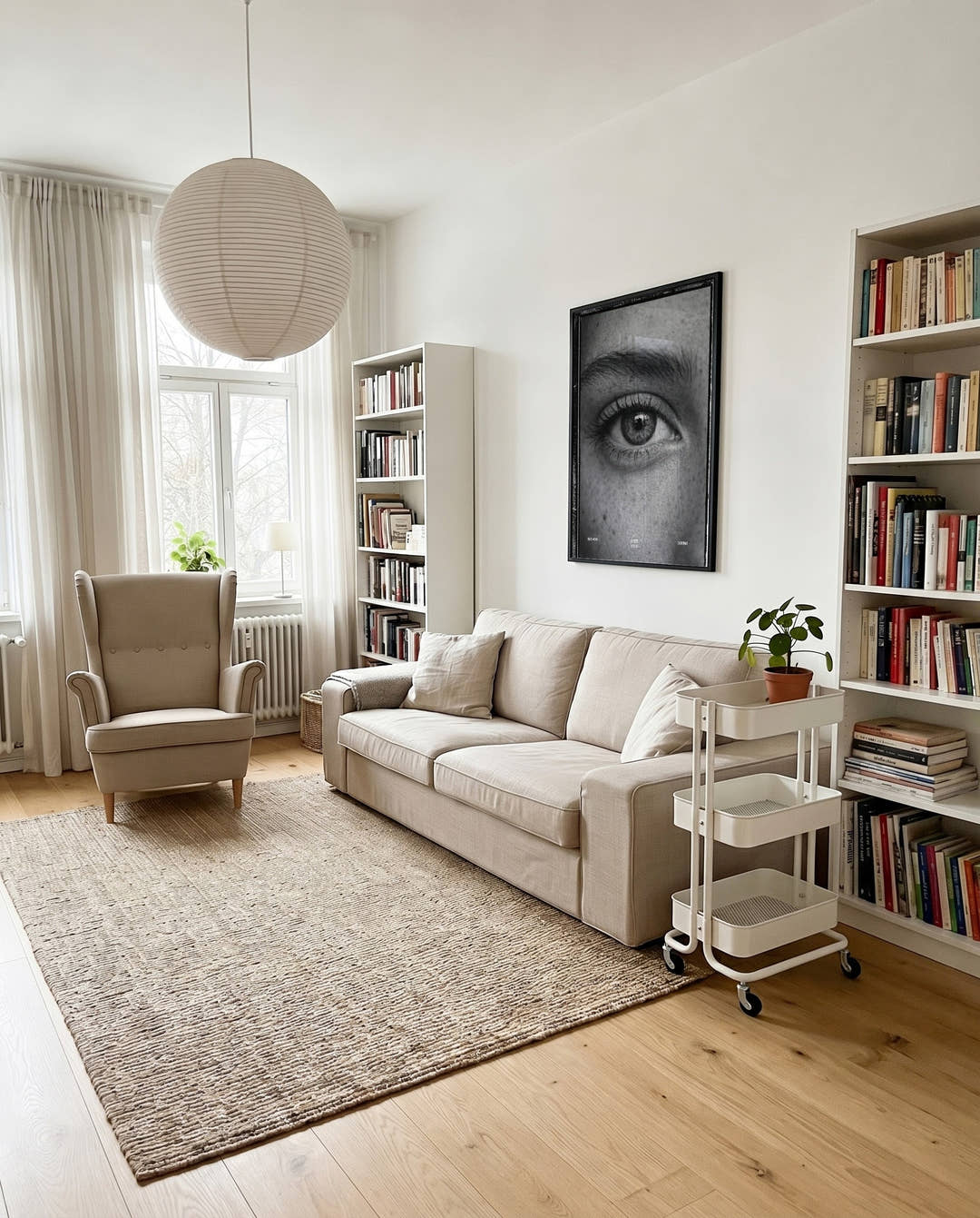 Schwarzweiß Foto Poster – Auge