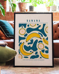 Tropisches Bananen Muster Poster – Banana Pattern