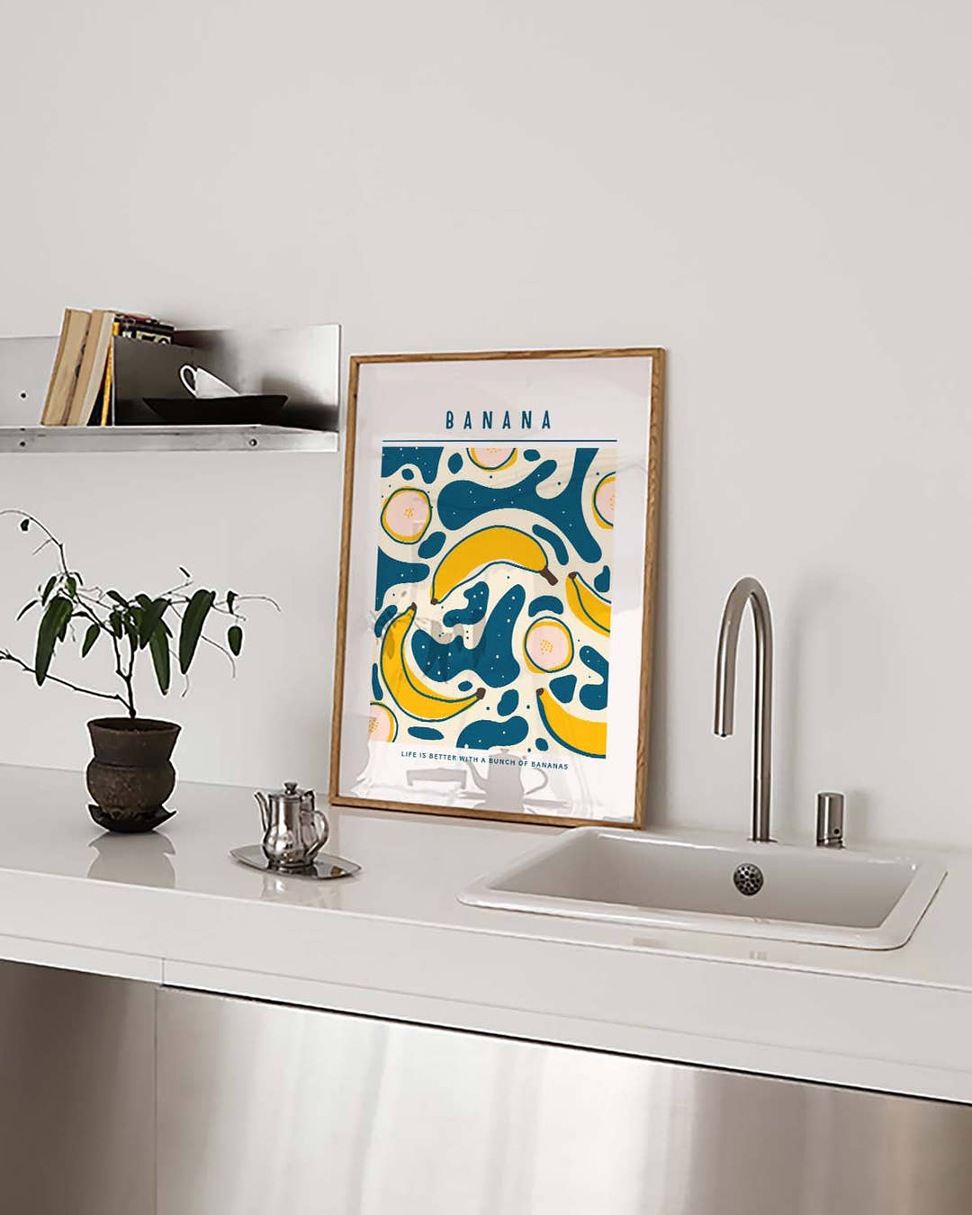 Tropisches Bananen Muster Poster – Banana Pattern