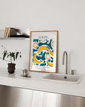 Tropisches Bananen Muster Poster – Banana Pattern