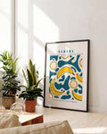 Tropisches Bananen Muster Poster – Banana Pattern
