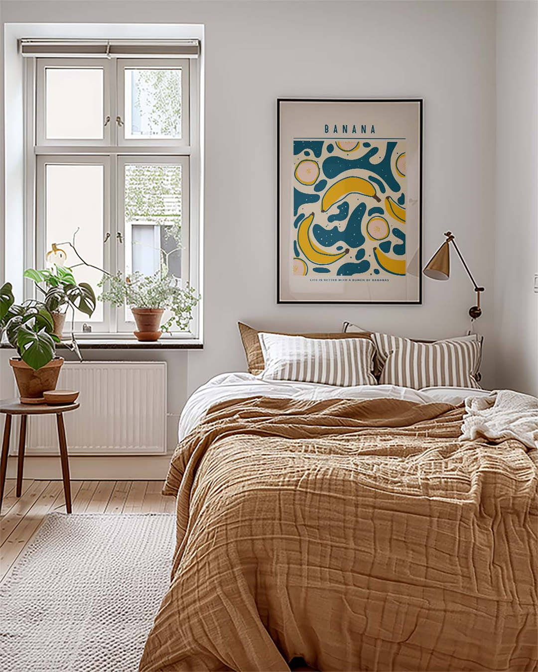Tropisches Bananen Muster Poster – Banana Pattern