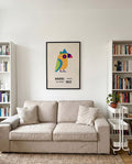 Bauhaus Poster Vogel – Bauhaus Abstract Bird