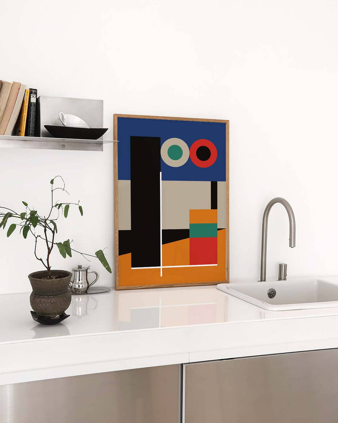 Bauhaus Abstract Blocks Poster