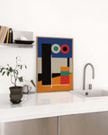 Bauhaus Abstract Blocks Poster