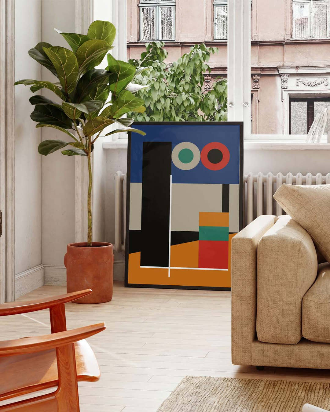Bauhaus Abstract Blocks Poster