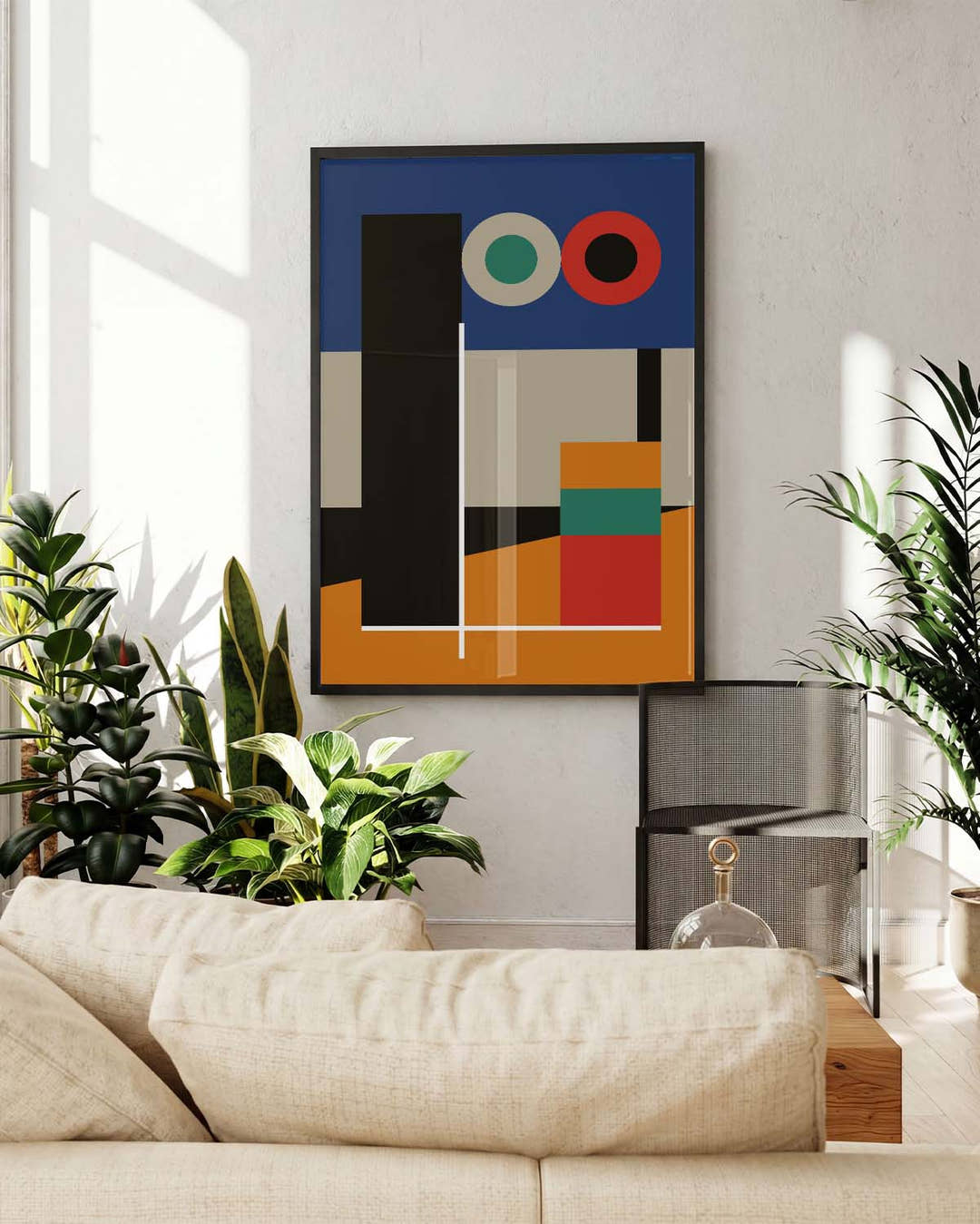 Bauhaus Abstract Blocks Poster