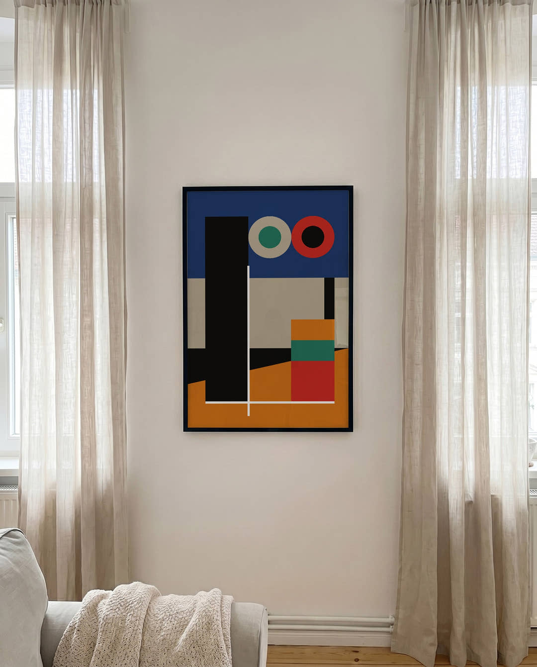 Bauhaus Abstract Blocks Poster