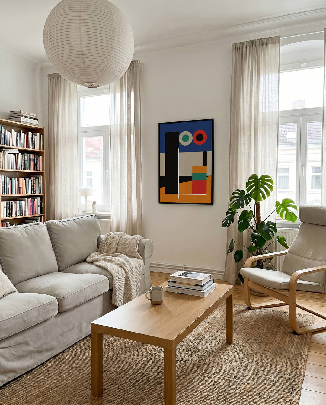 Bauhaus Abstract Blocks Poster