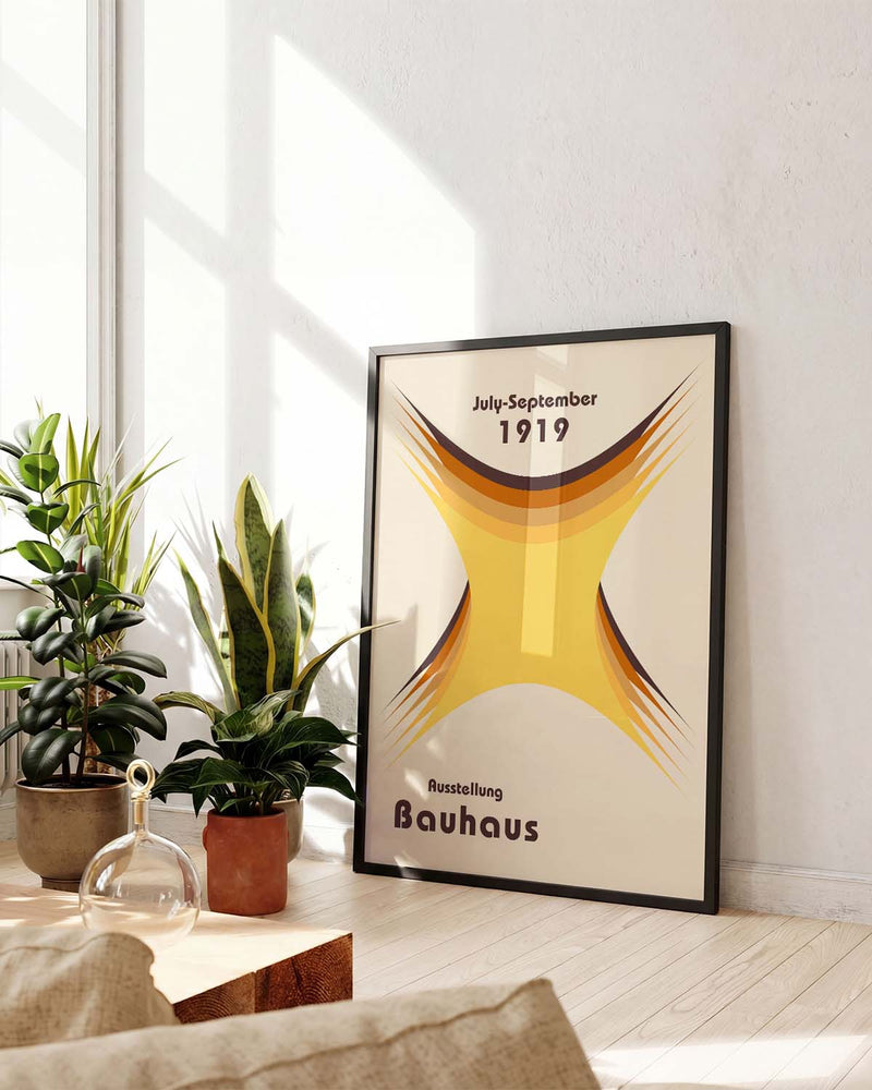 Bauhaus Poster abstrakt – Bauhaus Abstract Burst Form