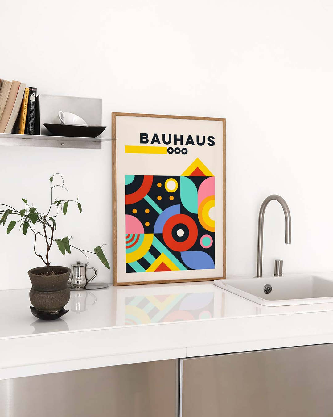 Bauhaus Abstract Color Poster