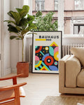 Bauhaus Abstract Color Poster