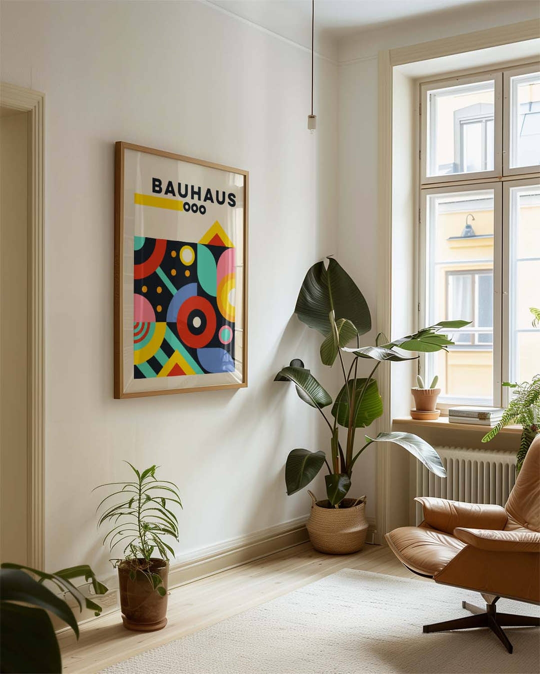 Bauhaus Abstract Color Poster
