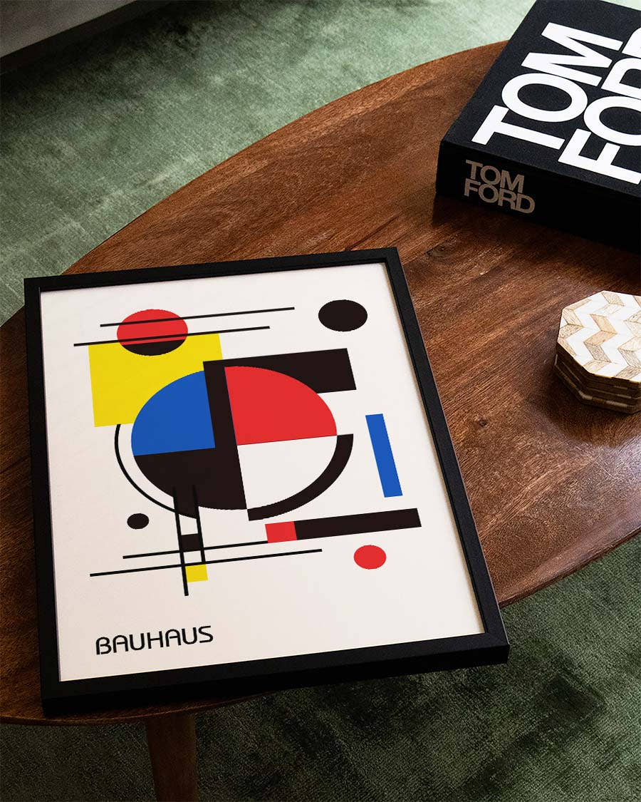 Bauhaus Abstract Composition Poster