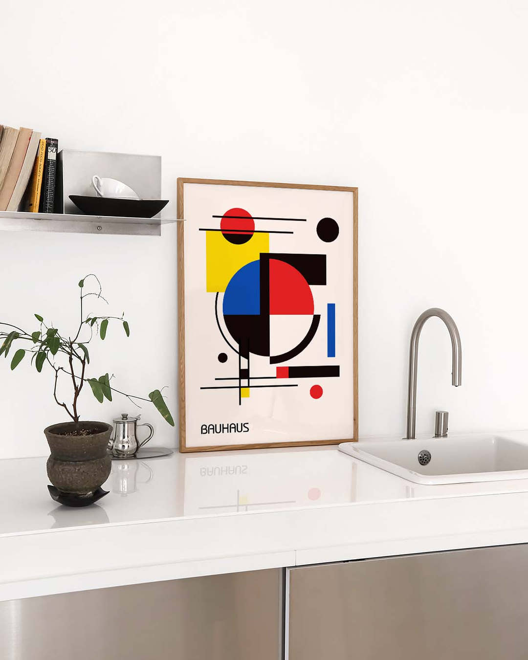 Bauhaus Abstract Composition Poster