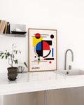 Bauhaus Abstract Composition Poster