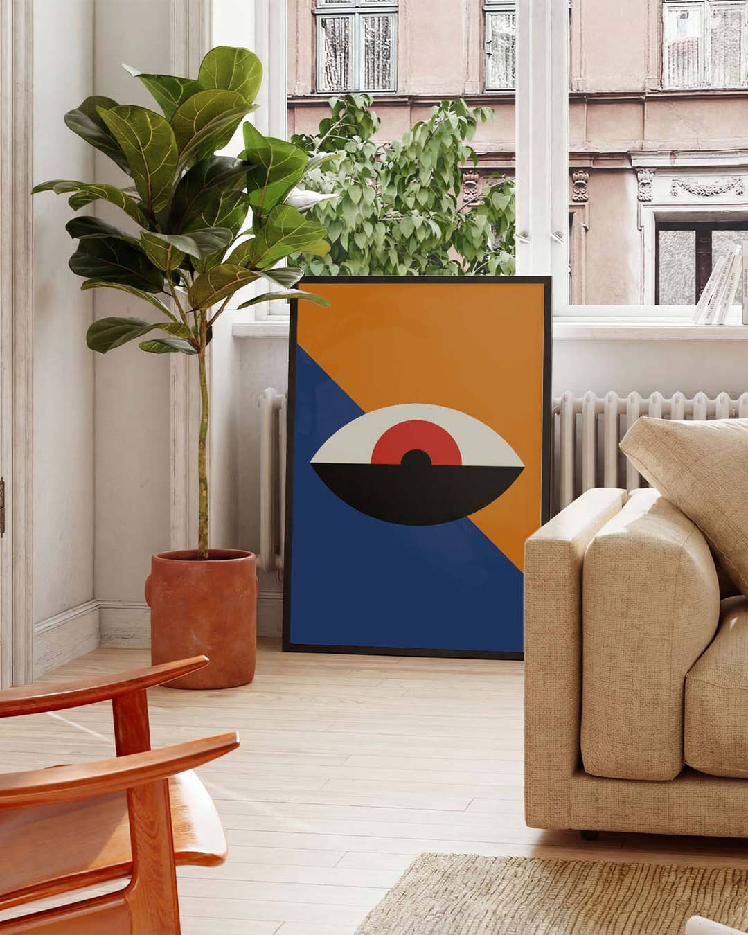 Bauhaus Abstract Eye Poster