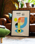 Bauhaus Poster Auge – Bauhaus Abstract Eye Composition