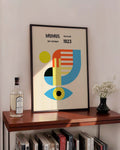 Bauhaus Poster Auge – Bauhaus Abstract Eye Composition