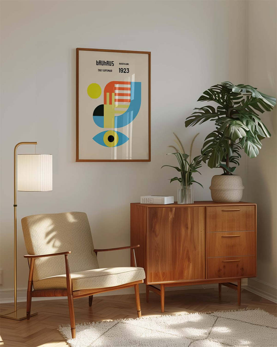 Bauhaus Poster Auge – Bauhaus Abstract Eye Composition