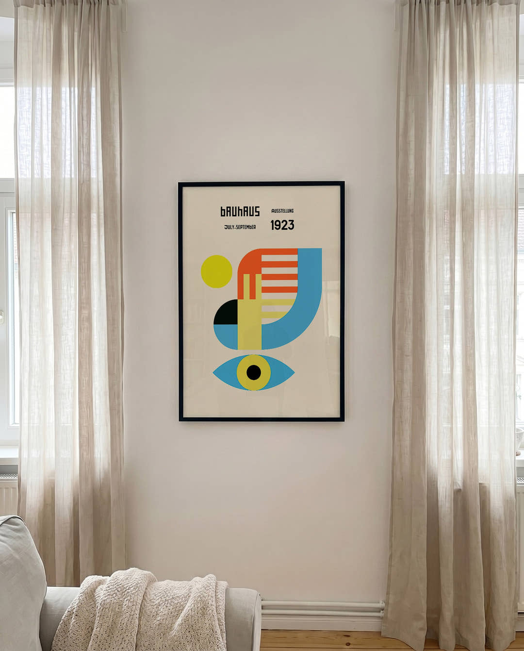 Bauhaus Poster Auge – Bauhaus Abstract Eye Composition