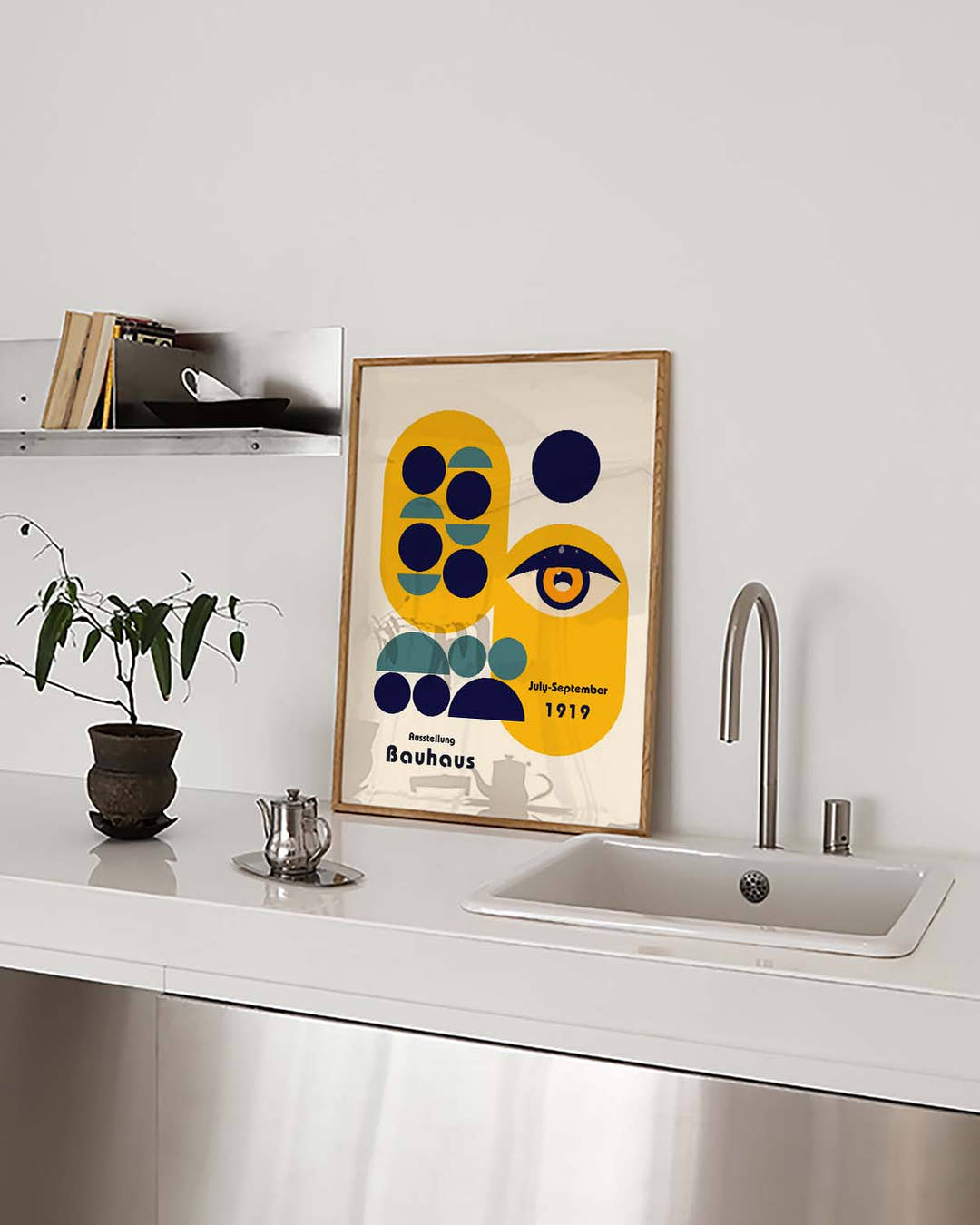 Bauhaus Poster Auge – Bauhaus Abstract Eye Modern