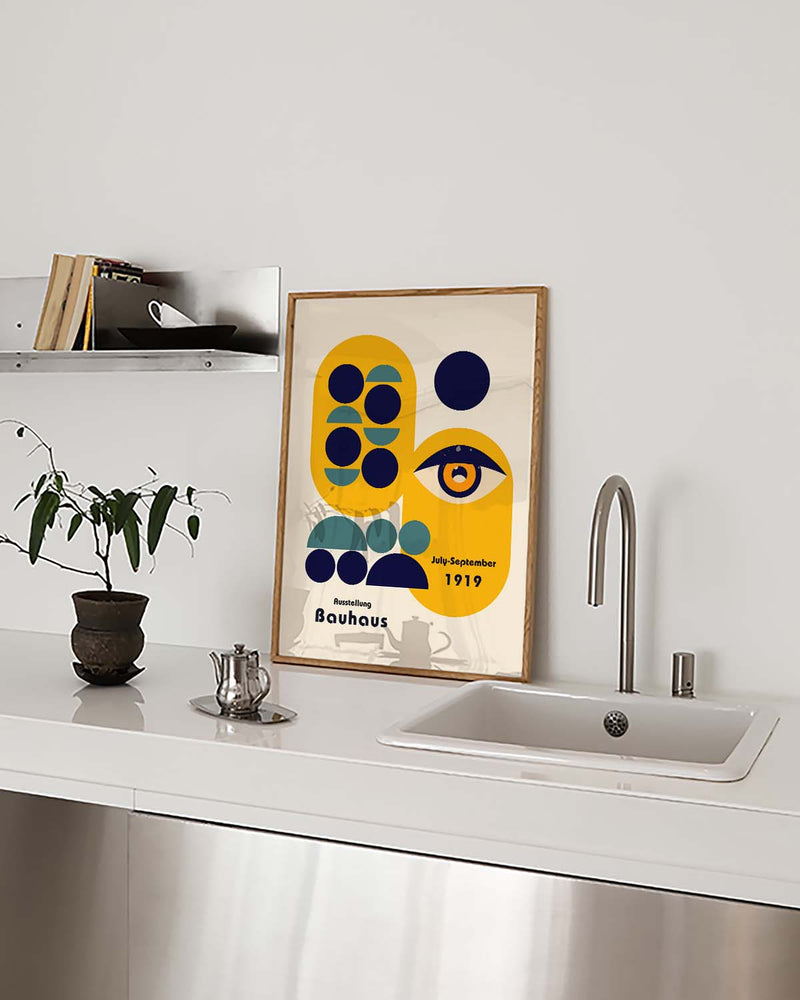 Bauhaus Poster Auge – Bauhaus Abstract Eye Modern