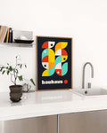Bauhaus Abstract Flow Poster