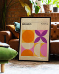Bauhaus Poster Blume – Bauhaus Abstract Flower