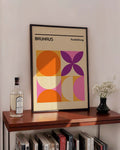 Bauhaus Poster Blume – Bauhaus Abstract Flower