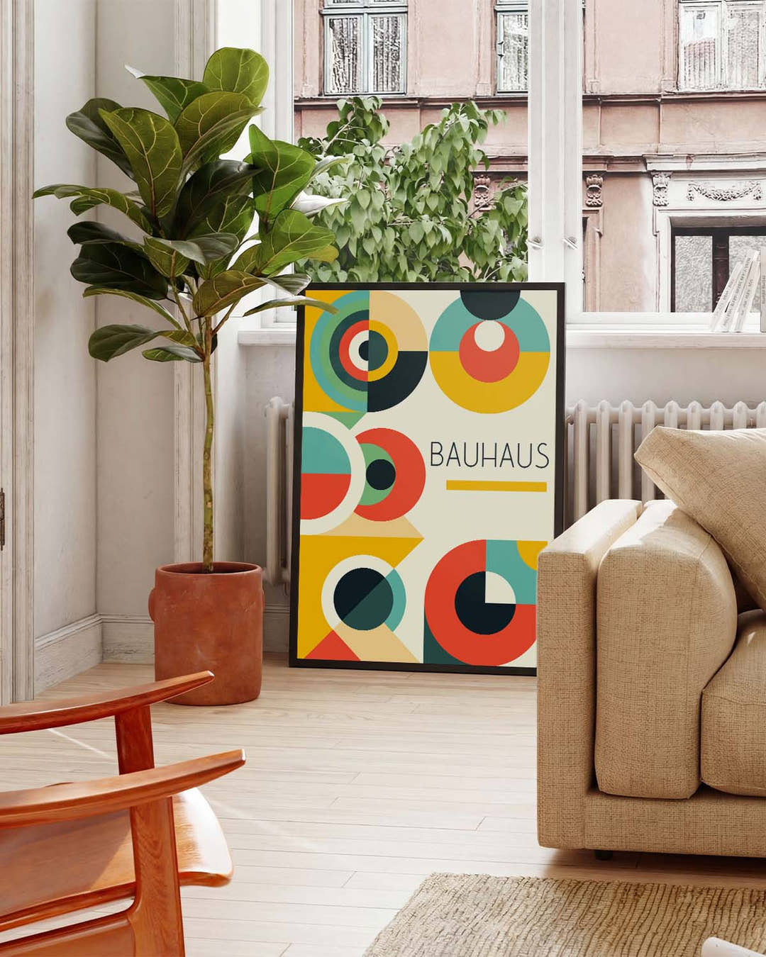 Bauhaus Abstract Forms Poster