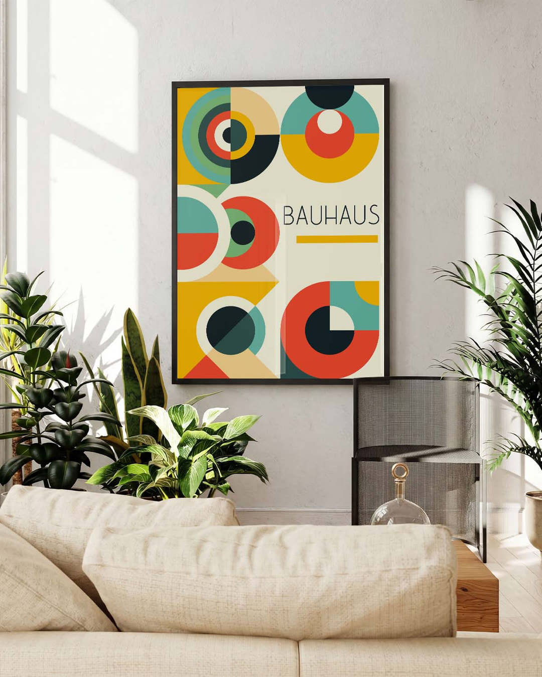 Bauhaus Abstract Forms Poster