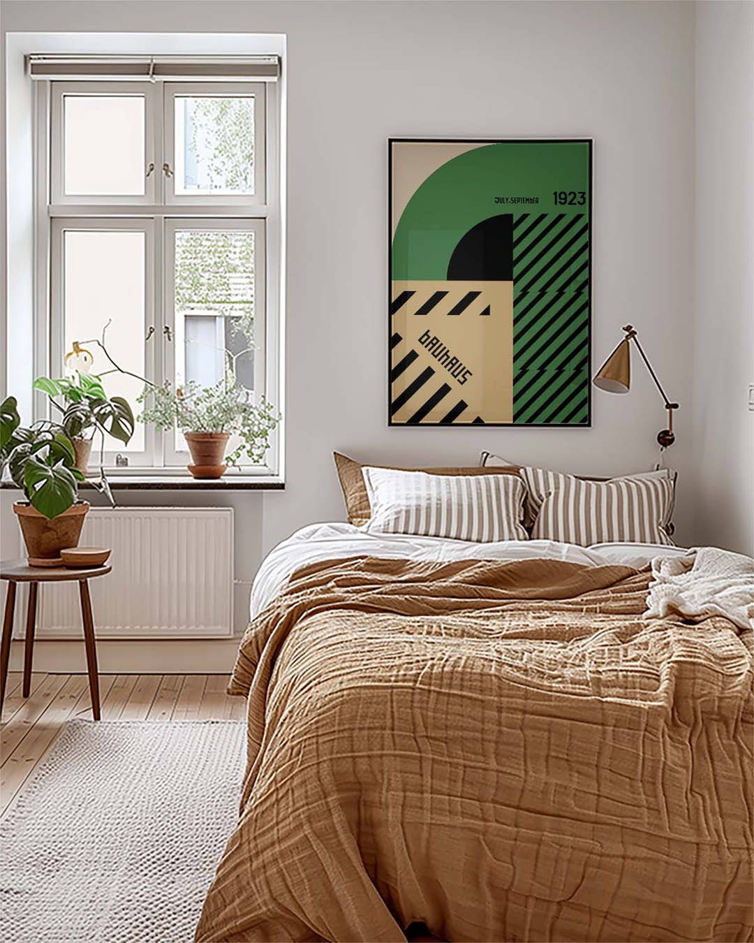 Bauhaus Poster abstrakt – Bauhaus Abstract Green Composition