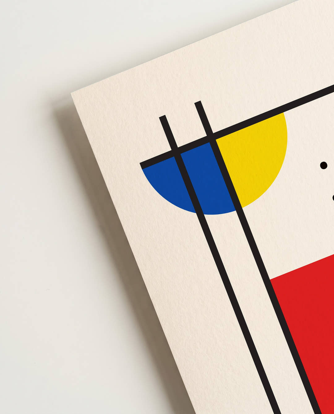 Bauhaus Abstract Grid Poster