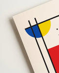 Bauhaus Abstract Grid Poster