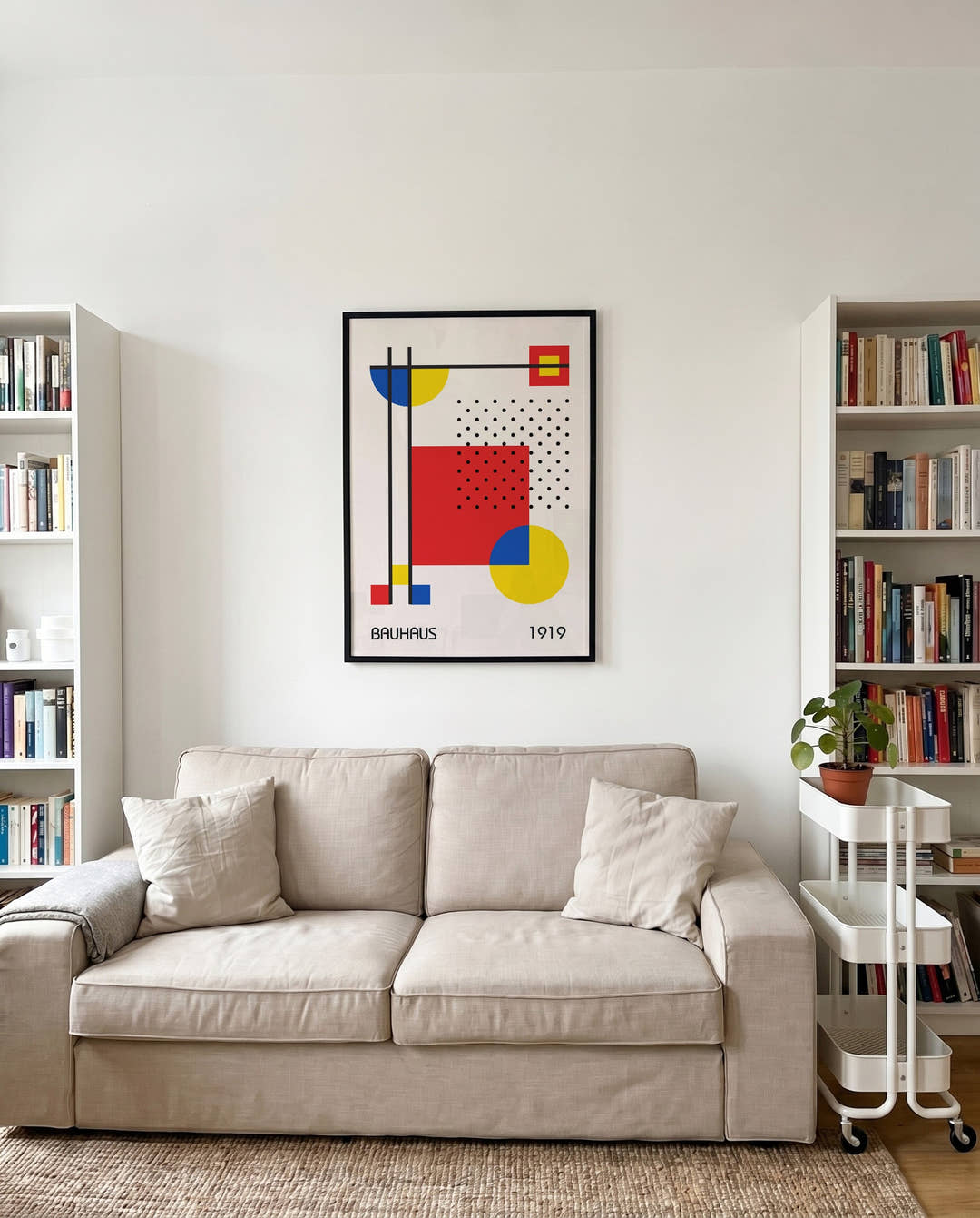 Bauhaus Abstract Grid Poster