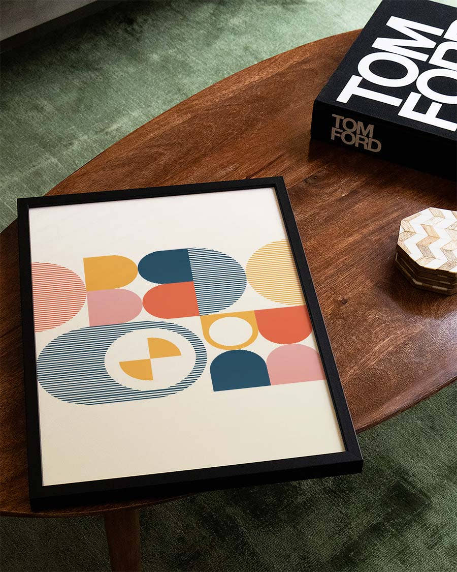 Bauhaus Abstract Mosaic Poster