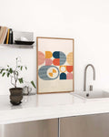 Bauhaus Abstract Mosaic Poster