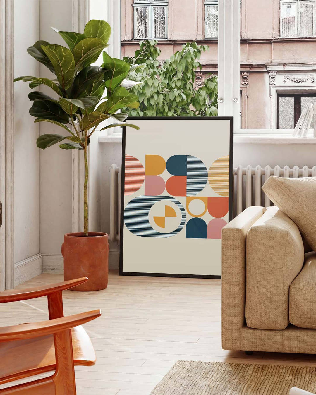 Bauhaus Abstract Mosaic Poster