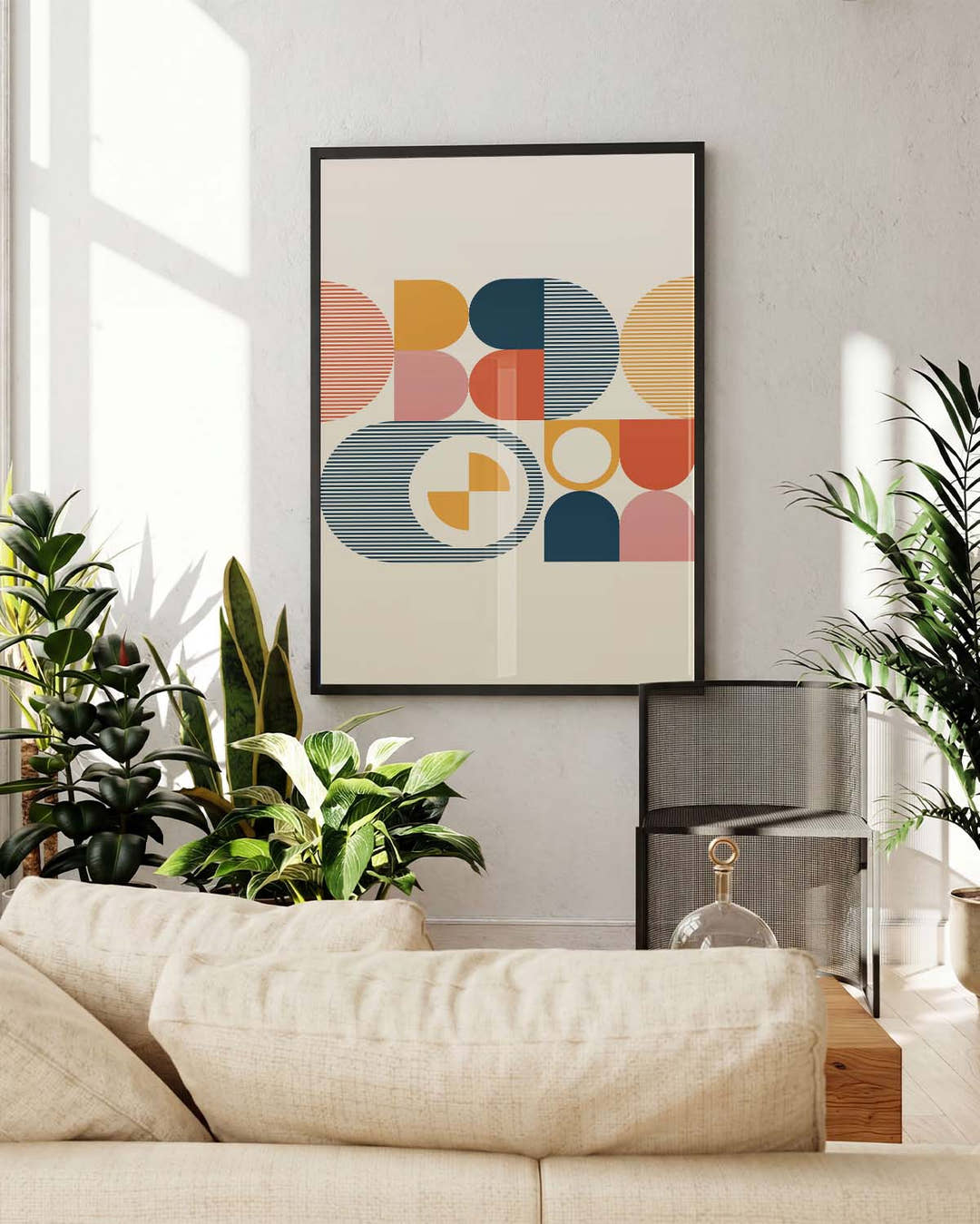 Bauhaus Abstract Mosaic Poster